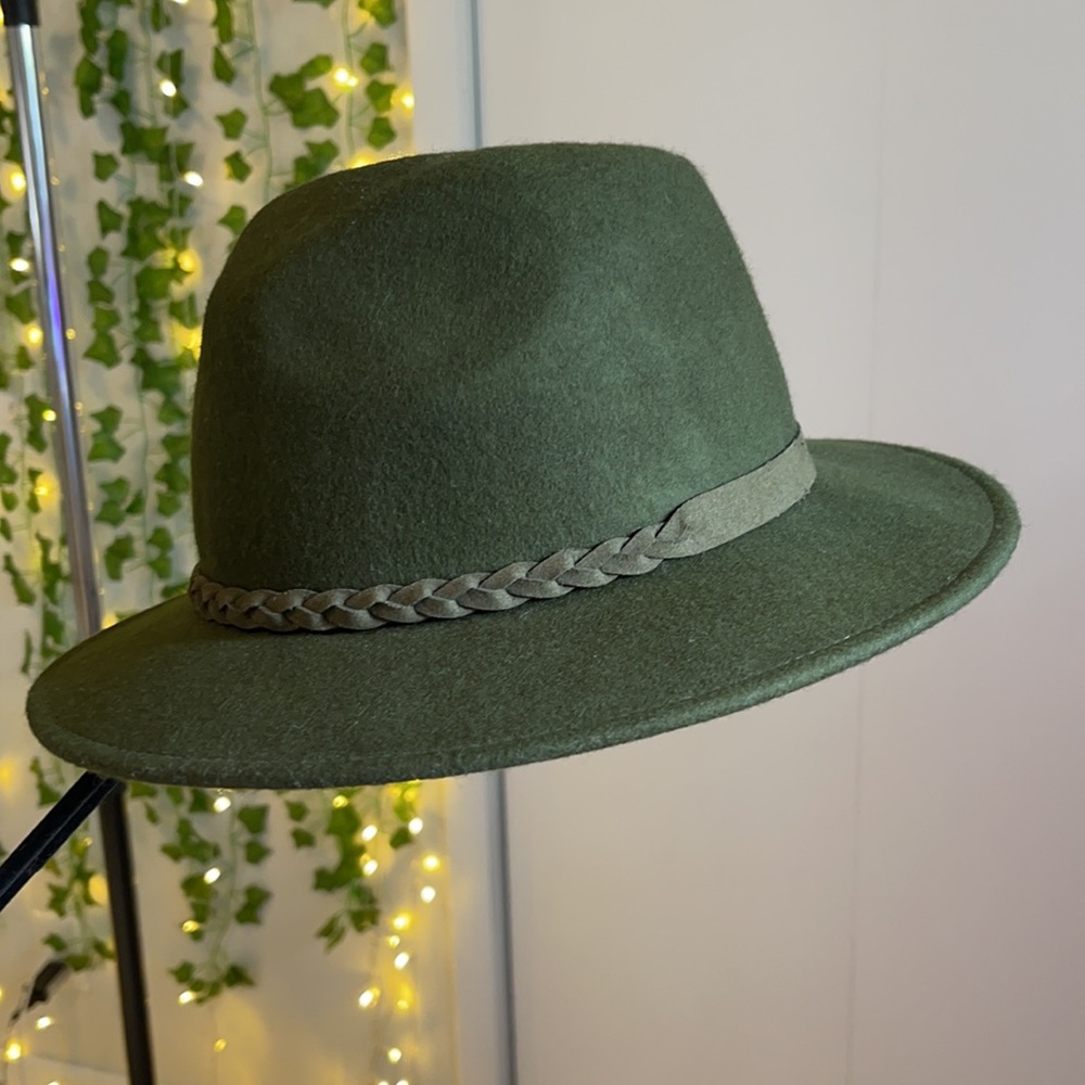 Olive Wool Fedora